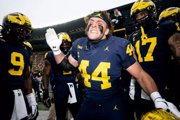 Channing Goodwin (9), Max Bredeson (44), and Marlin Klein (17)