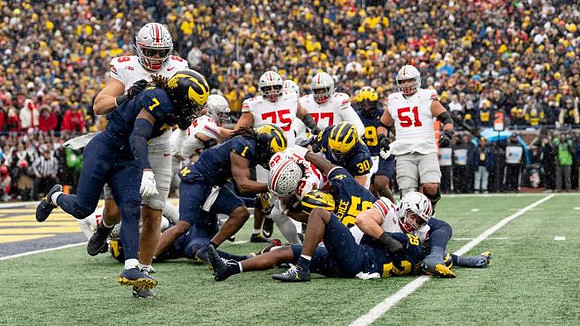 TJ Metcalf (7), Jaishawn Barham (1), Trey Pierce (95), Jimmy Rolder (30), Cameron Brandt (9), and Chase Taylor (29)