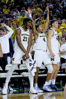 Morez Johnson Jr. (21), Nimari Burnett (4), and Will Tschetter (42)