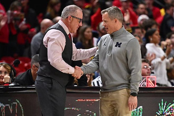 Maryland Head Coach Buzz Williams and Dusty May