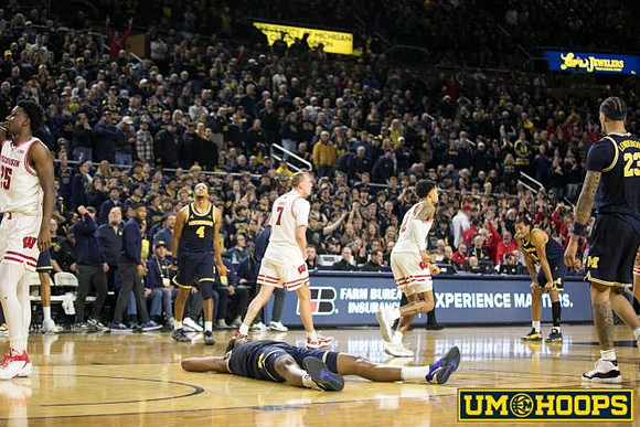 Nimari Burnett (4), Roddy Gayle Jr. (11), Yaxel Lendeborg (23), and Morez Johnson Jr. (21)