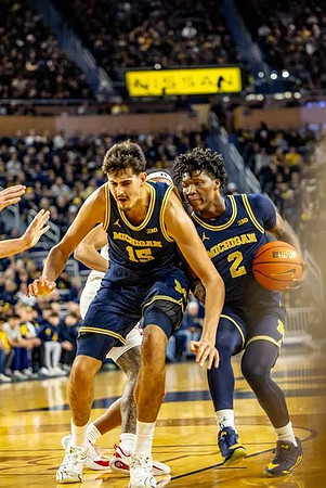 Aday Mara (15) and L.J. Cason (2)