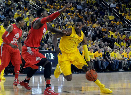 Glenn Robinson III (1) and Tim Hardaway Jr. (10)