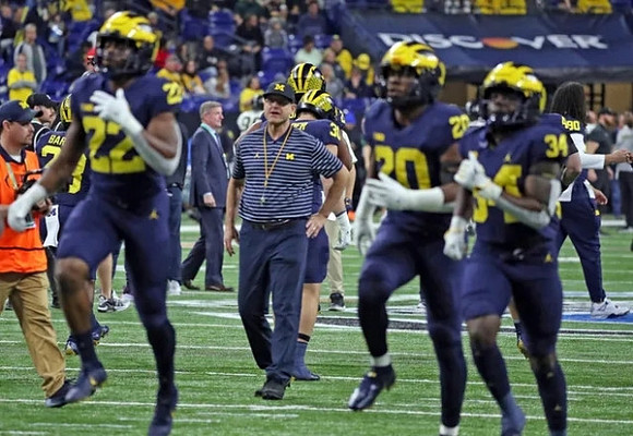 Jim Harbaugh and Michigan Team