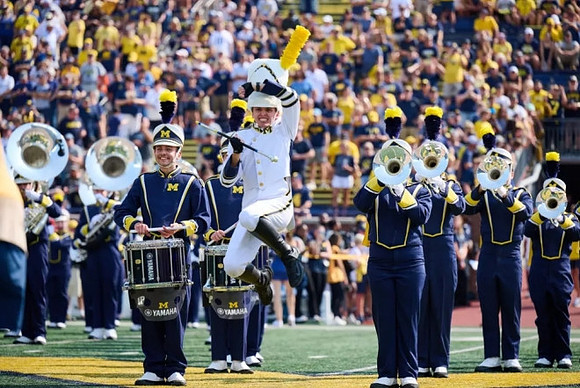 Michigan Band and Michigan Drum Major