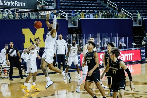 Terrance Williams II (5), Isaiah Livers (2), Chaundee Brown Jr. (15), and Hunter Dickinson (1)