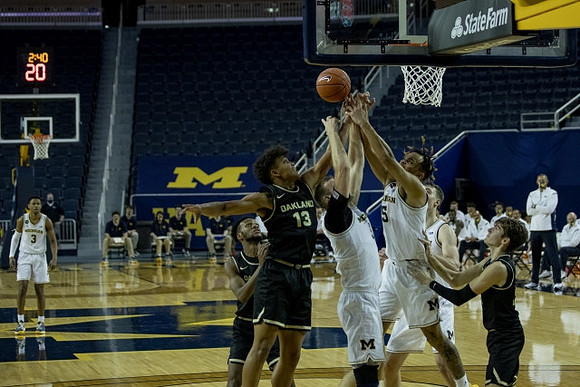 Zeb Jackson (3), Austin Davis (51), and Terrance Williams II (5)