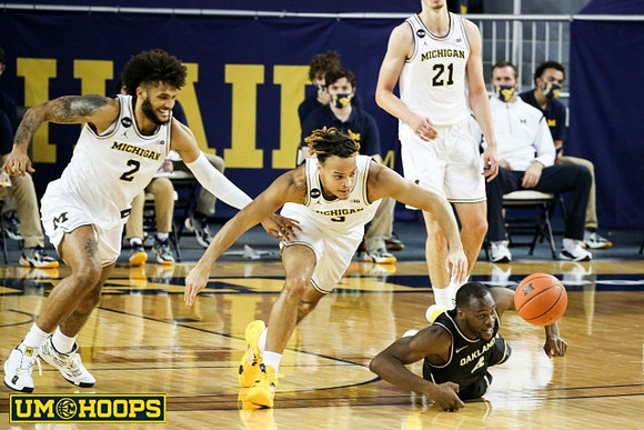 Isaiah Livers (2), Terrance Williams II (5), and Franz Wagner (21)