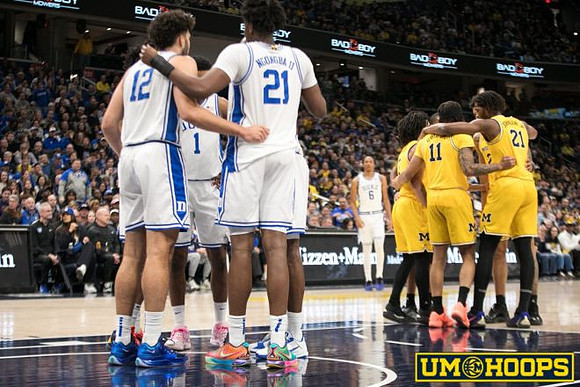Elliot Cadeau (3), Roddy Gayle Jr. (11), and Morez Johnson Jr. (21)