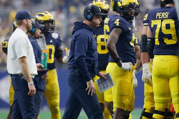 Jim Harbaugh and Michigan Team