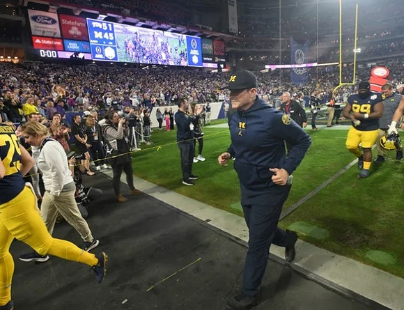 Jim Harbaugh and Michigan Team