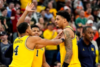 Nimari Burnett (4), Trey McKenney (1), and Yaxel Lendeborg (23)