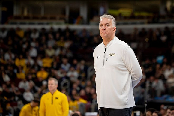 Dusty May and Purdue Head Coach Matt Painter
