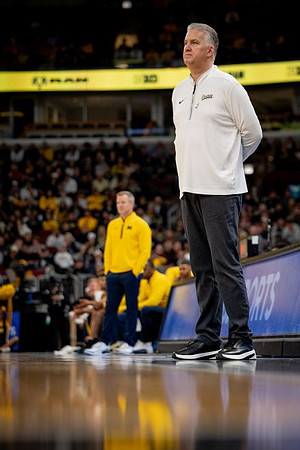Dusty May and Purdue Head Coach Matt Painter