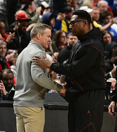 Dusty May and Howard Head Coach Kenneth Blakeney