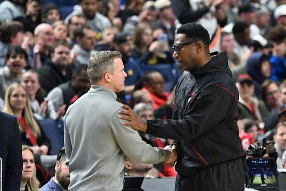 Dusty May and Howard Head Coach Kenneth Blakeney