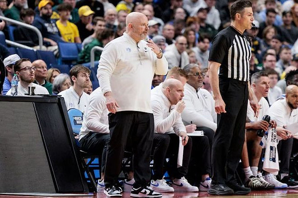 Saint Louis Head Coach Josh Schertz