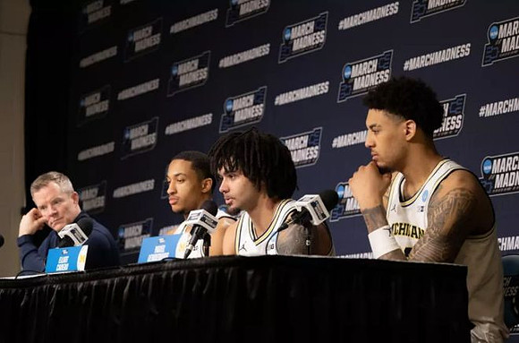 Dusty May, Nimari Burnett (4), Elliot Cadeau (3), and Yaxel Lendeborg (23)