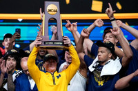 Dusty May, Michigan Team, and National Championship Trophy