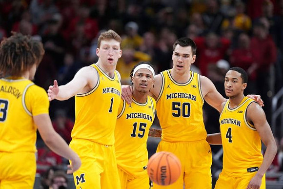 Tre Donaldson (3), Danny Wolf (1), Rubin Jones (15), Vladislav Goldin (50), and Nimari Burnett (4)
