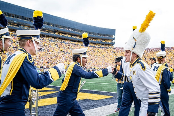 Michigan Band and Michigan Drum Major