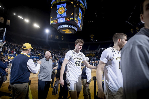 Phil Martelli, Will Tschetter (42), and Joey Baker (15)