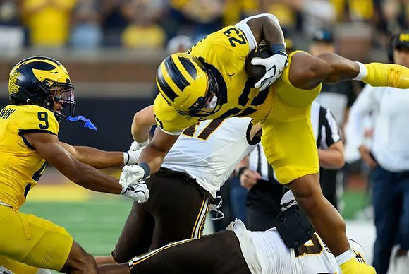 Channing Goodwin (9) and Jordan Marshall (23)