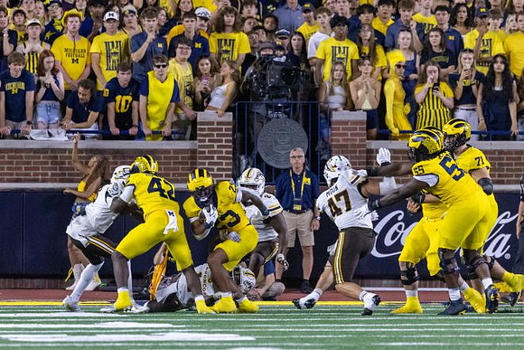 Jalen Hoffman (42), Jordan Marshall (23), Nathan Efobi (55), and Evan Link (71)