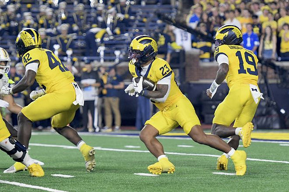 Jalen Hoffman (42), Jordan Marshall (23), and Bryce Underwood (19)