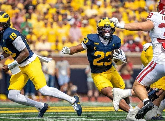 Bryce Underwood (19) and Jordan Marshall (23)