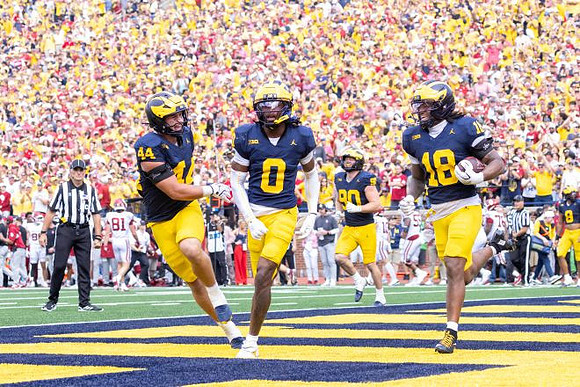 Nathaniel Staehling (44), Jyaire Hill (0), John Henry Daley (90), and Troy Bowles (18)