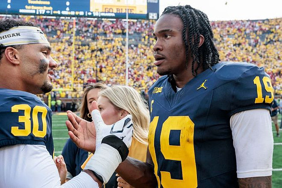 Max Alford (30) and Bryce Underwood (19)
