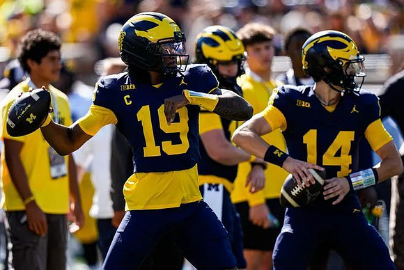 Bryce Underwood (19) and Tommy Carr (14)