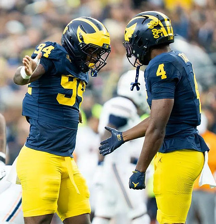 Nate Marshall (94) and Chase Taylor (4)