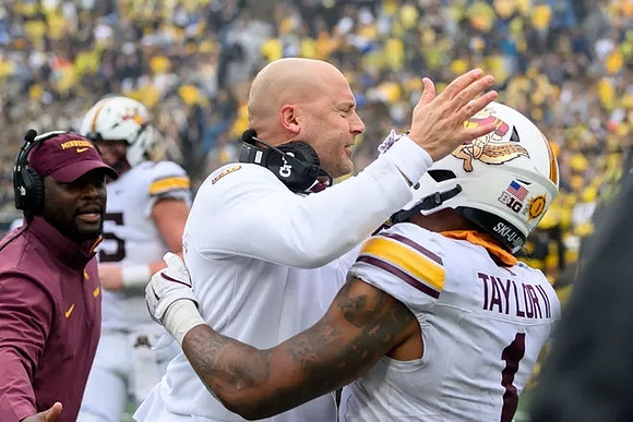 Minnesota Head Coach P. J. Fleck