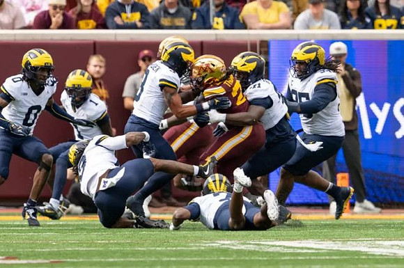 Jyaire Hill (0), Cam Brandt (9), Rod Moore (1), Tariq Boney (41), Trey Pierce (95), and Chris Bracy (7)