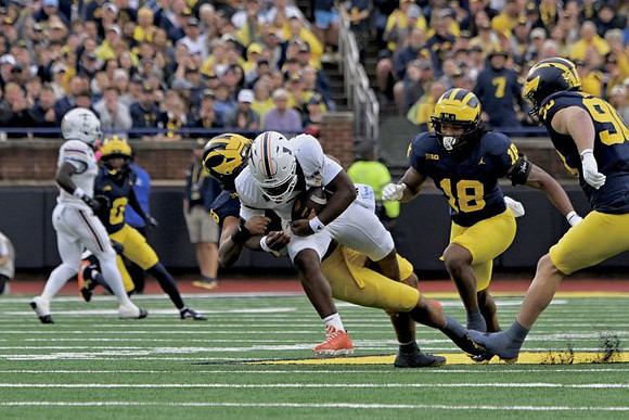 Jordan Young (6), Jyaire Hill (0), Troy Bowles (18), and John Henry Daley (90)