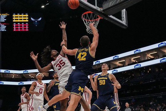Tre Donaldson (3), Will Tschetter (42), and Vladislav Goldin (50)