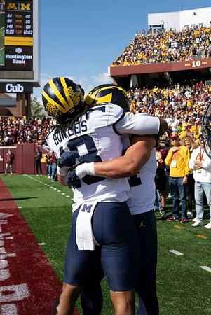 Troy Bowles (18) and Nathaniel Staehling (44)