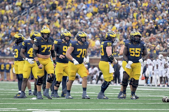 Andrew Marsh (3), Jalen Hoffman (42), Blake Frazier (77), Manuel Beigel (96), Brady Norton (70), Jake Guarnera (53), and Nathan Efobi (55)