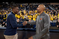 Mike Boynton Jr. and Oregon State Head Coach Justin Joyner