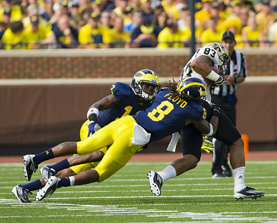 J.T. Floyd (8) and Carvin Johnson (13)