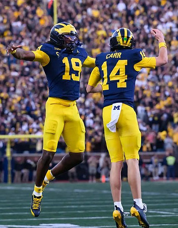 Bryce Underwood (19) and Tommy Carr (14)