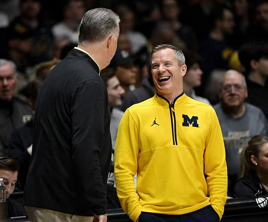 Purdue Head Coach Matt Painter and Dusty May