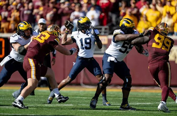 Jake Guarnera (53), Bryce Underwood (19), and Nathan Efobi (55)