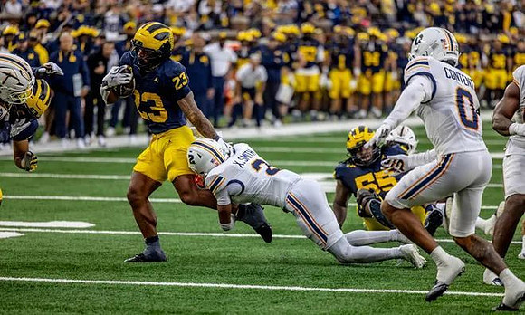 Jordan Marshall (23) and Nathan Efobi (55)
