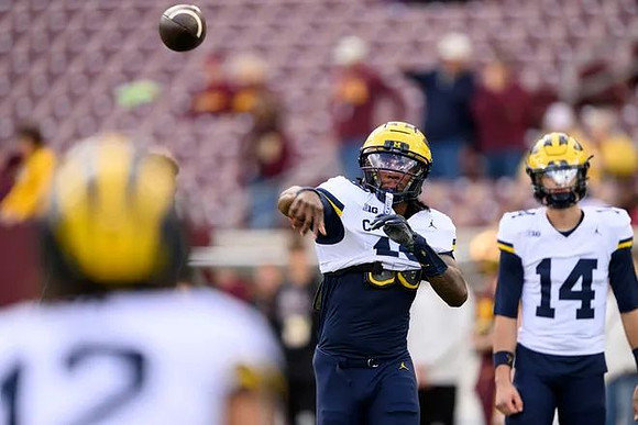 Bryce Underwood (19) and Tommy Carr (14)