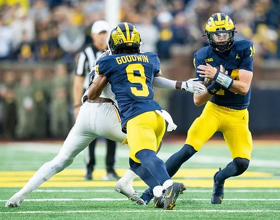 Channing Goodwin (9) and Tommy Carr (14)