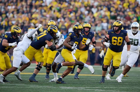 Max Bredeson (44), Evan Link (71), Tyler Morris (8), Greg Crippen (51), and Josh Priebe (68)