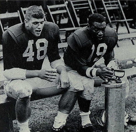 1964 Season-Northwestern: James Detwiler (48) and Carl Ward  (19)